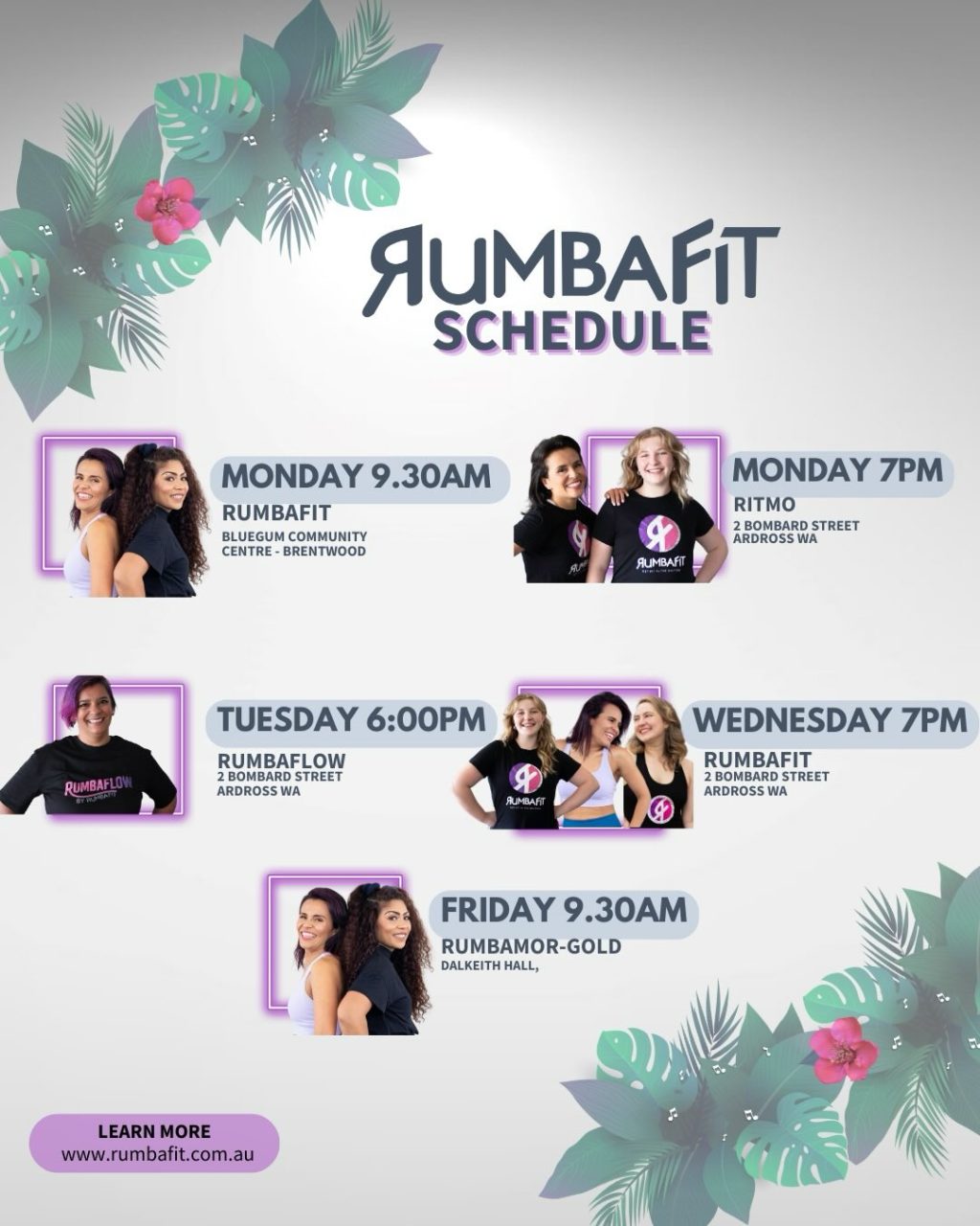 Instagram post from rumbafitperth. This post is in position 0.